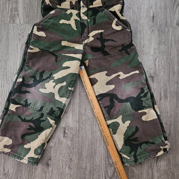 Dickies Kids Camo Insulated Overalls Green Brown Workwear – Boys 6-7 - Picture 2 of 11